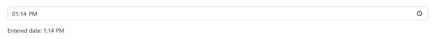 Blazor Bootstrap: Time Input Component
