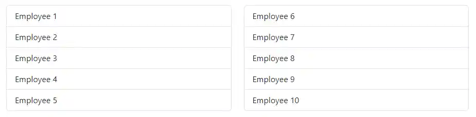 Blazor Sortable List - Shared lists