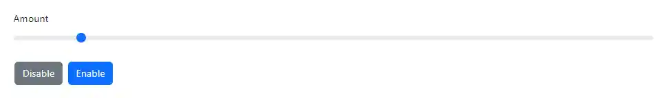 Blazor Bootstrap: Range Input Component - Disable method
