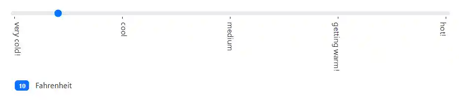 Blazor Bootstrap: Range Input Component - Tick marks