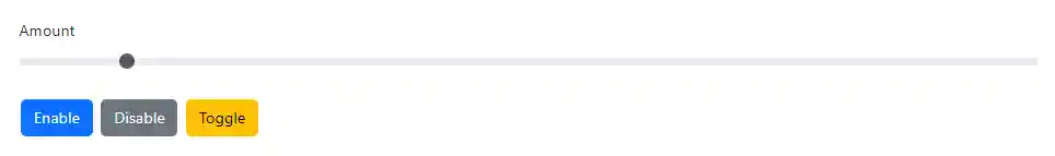 Blazor Bootstrap: Range Input Component - Disabled parameter