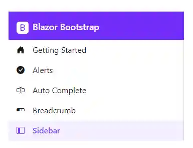 Blazor Sidebar - Width