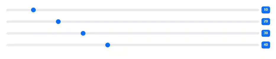 Blazor Bootstrap: Range Input Component