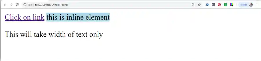 Block-level and Inline HTML elements