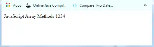 JavaScript Array of() Method