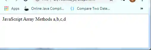 JavaScript Array of() Method