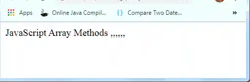 JavaScript Array of() Method
