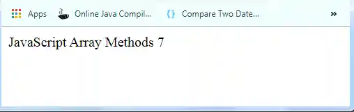 JavaScript Array of() Method