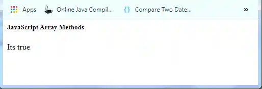 JavaScript Array some() Method