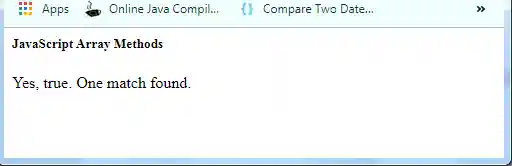 JavaScript Array some() Method