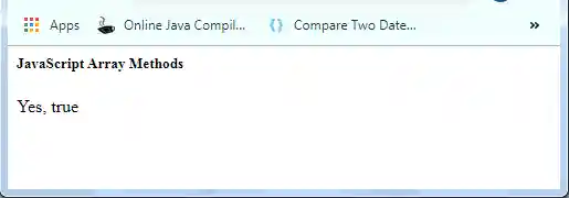 JavaScript Array some() Method