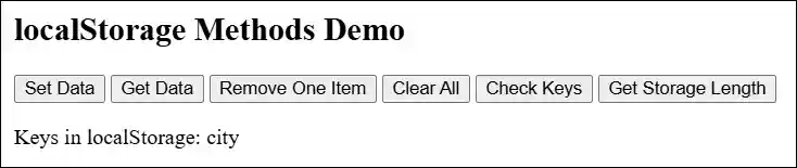javascript localstorage