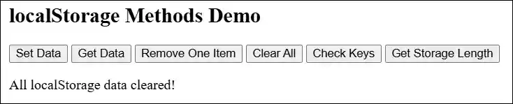 javascript localstorage