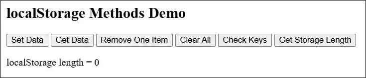 javascript localstorage