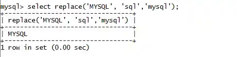 MySQL String REPLACE() Function