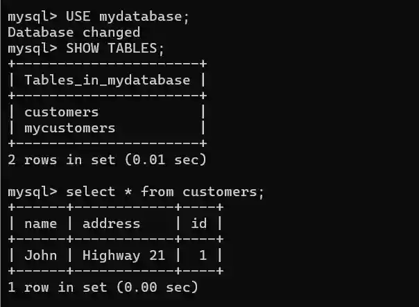Python MySQL Insert Operation