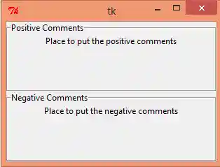 Python Tkinter LabelFrame