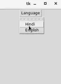 Python Tkinter Menubutton
