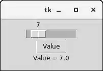 Python Tkinter Scale