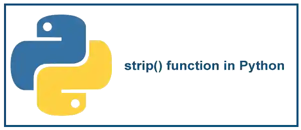 strip() function in Python