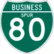 Business Spur Interstate 80 shield marker