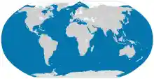 A world map shows killer whales are found throughout every ocean, except parts of the Arctic. They are also absent from the Black and Baltic seas.