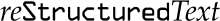 reStructuredText logo