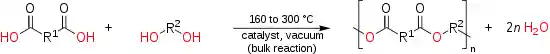 Polyester formation via direct esterification.svg