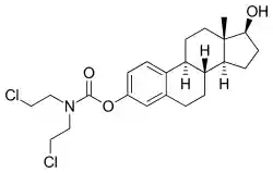 Skeletal formula of estramustine