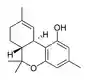 Chemical structure of tetrahydrocannabiorcol.