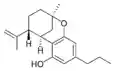 Chemical structure of Δ7-trans-isotetrahydrocannabivarin.