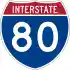 Interstate 80 marker