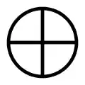Simple crossed circle.svg