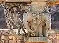 Left capital Sanchi Stupa 1 Northern Gateway.jpg