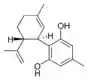 Chemical structure of cannabidiorcol.
