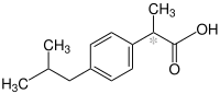 (RS)-Ibuprofen Structural Formula V1.svg