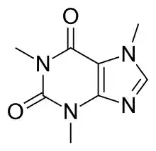 2D structure of caffeine