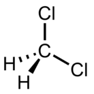 Dichloromethane molecular structure.png