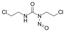 Skeletal formula of carmustine