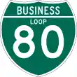 Business Loop Interstate 80 shield marker