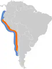 Sula variegata map.svg