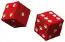 Two red dice 01.svg