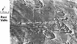Ravi Vallis was possibly formed from extreme flooding. (Margaritifer Sinus quadrangle)