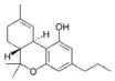 Chemical structure of Δ9-tetrahydrocannabivarin.