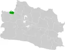 Location within West Java