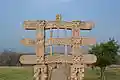 Upper part of the gateway at Sanchi Stupa.jpg