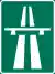 Sign used denote the start of an Autoroute