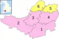 Somerset numbered districts.svg