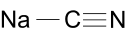 Sodium cyanide-2D.svg
