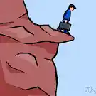 drop - a steep high face of rock
